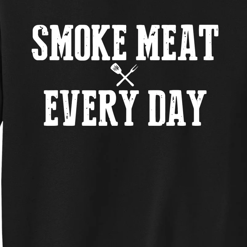 Funny BBQ Smoker Accessory Pitmaster Dad Grilling Gift Tall Sweatshirt