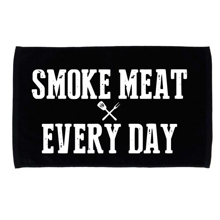 Funny BBQ Smoker Accessory Pitmaster Dad Grilling Gift Microfiber Hand Towel