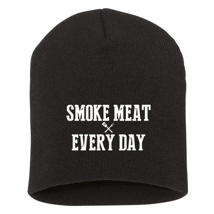 Funny BBQ Smoker Accessory Pitmaster Dad Grilling Gift Short Acrylic Beanie