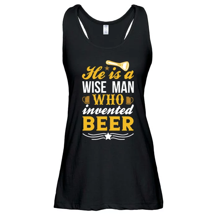 Funny Beer Slogan Beer Lover Beer Quote Ladies Essential Flowy Tank