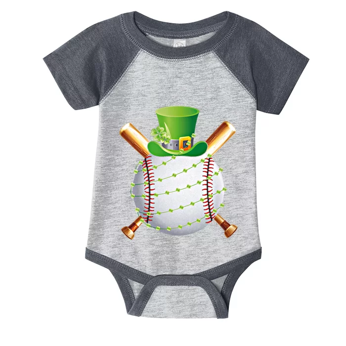 Funny Baseball St Patricks Day 2024 Ball Leprechaun Catcher Meaningful Gift Infant Baby Jersey Bodysuit