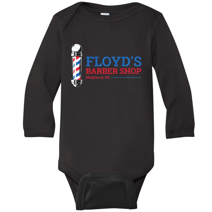 Floyds Barber Shop Mayberry North Carolina Baby Long Sleeve Bodysuit