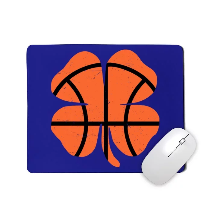 Funny Basketball Shamrock Happy St Patricks Day Cool Gift Mousepad