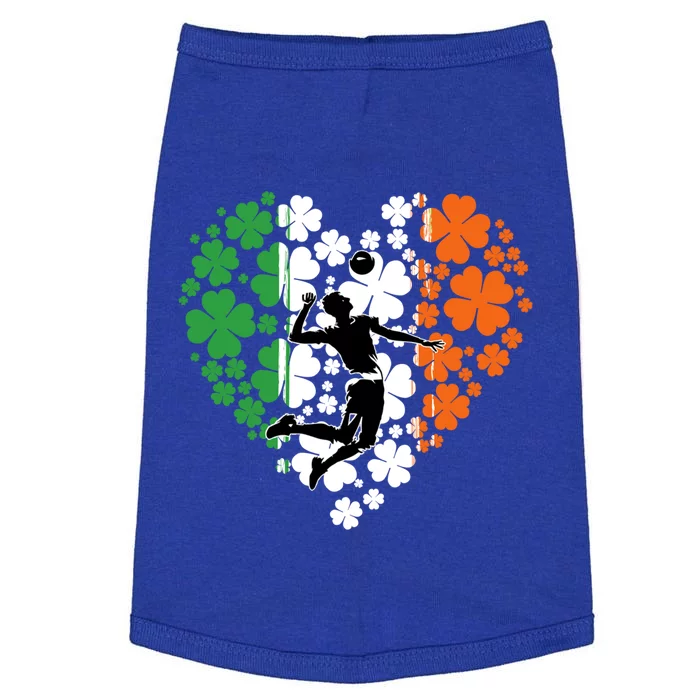 Funny Basketball Shamrock St Patrick's Day Ireland Flag Gift Doggie Tank