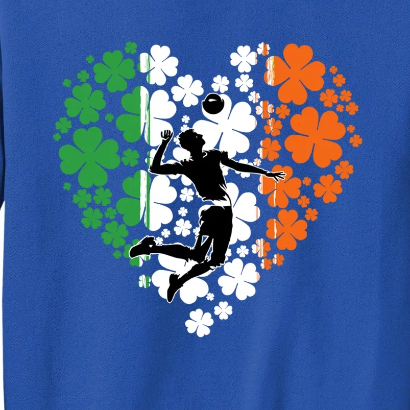 Funny Basketball Shamrock St Patrick's Day Ireland Flag Gift Sweatshirt