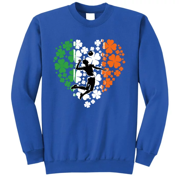 Funny Basketball Shamrock St Patrick's Day Ireland Flag Gift Sweatshirt