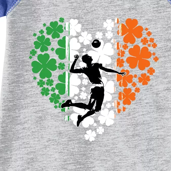 Funny Basketball Shamrock St Patrick's Day Ireland Flag Gift Infant Baby Jersey Bodysuit