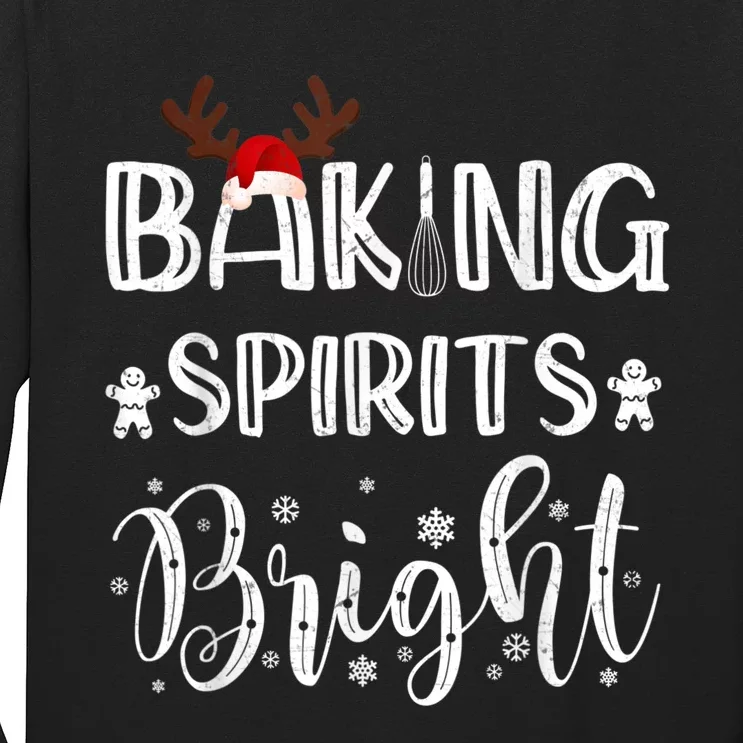 Funny Baking Spirits Bright Christmas Long Sleeve Shirt