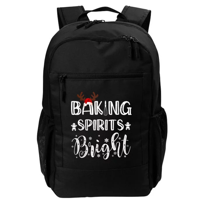 Funny Baking Spirits Bright Christmas Daily Commute Backpack