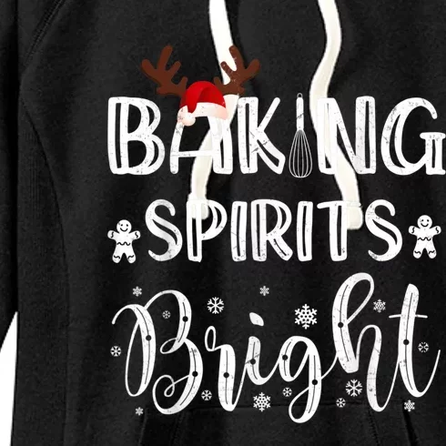 Funny Baking Spirits Bright Christmas Women's Fleece Hoodie