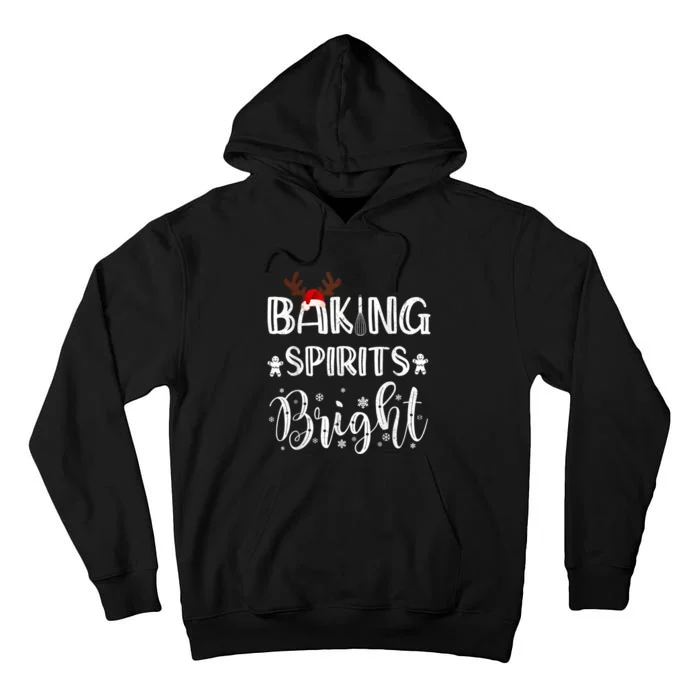 Funny Baking Spirits Bright Christmas Tall Hoodie