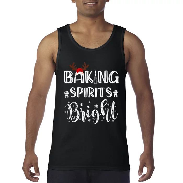 Funny Baking Spirits Bright Christmas Tank Top