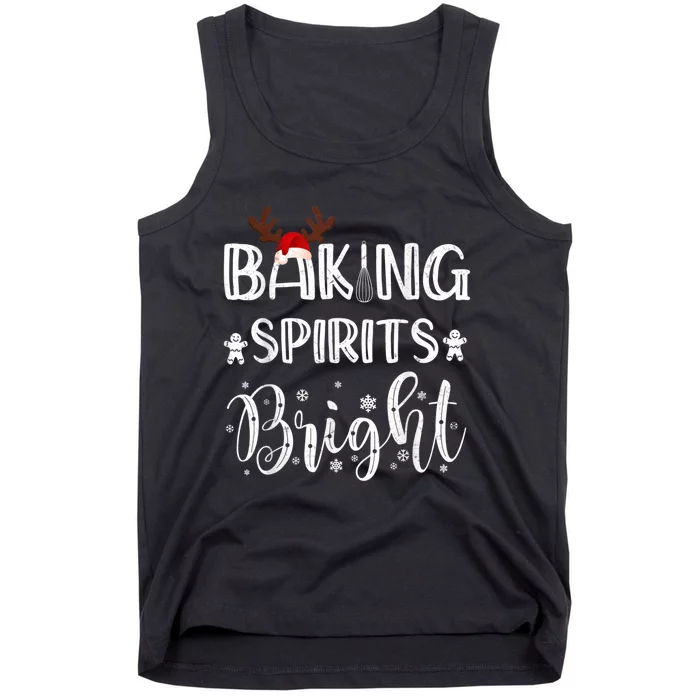 Funny Baking Spirits Bright Christmas Tank Top