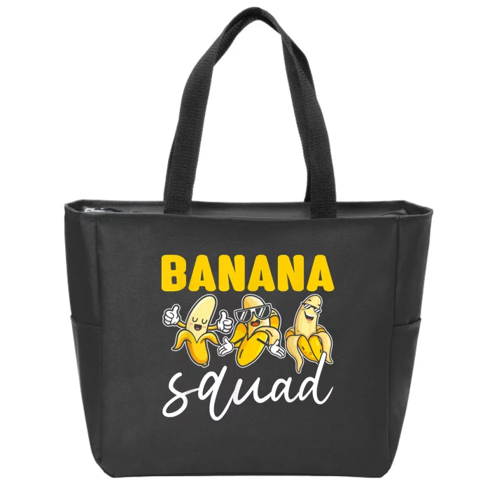 Funny BANANA SQUAD Shirt That’s Bananas Halloween Costume Zip Tote Bag