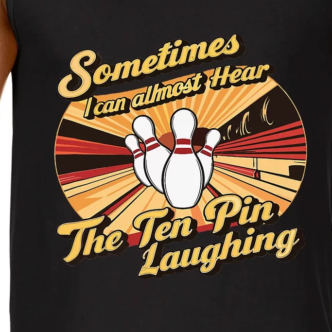 Funny Bowling Ten Pin Laughing Comfort Colors® Tank Top