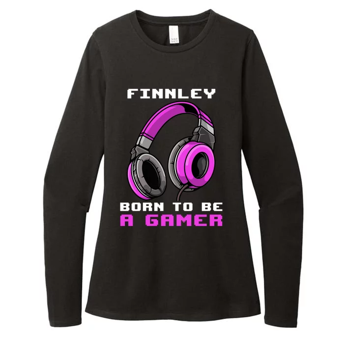 Finnley Born To Be A Gamer Personalized Gift Womens CVC Long Sleeve Shirt