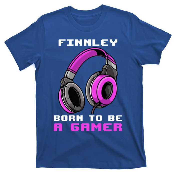 Finnley Born To Be A Gamer Personalized Gift T-Shirt