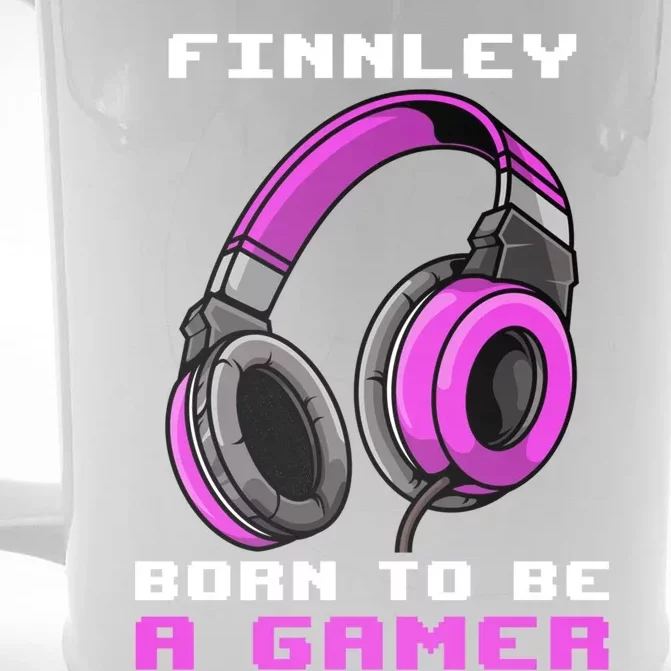 Finnley Born To Be A Gamer Personalized Gift Front & Back Beer Stein