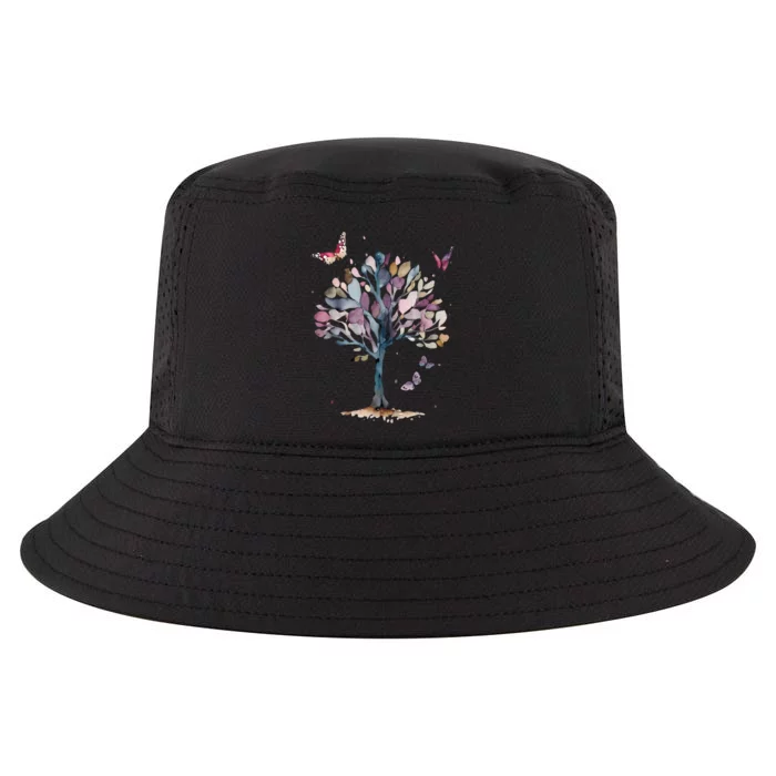 Funny Butterfly Tree Beautiful Art Cool Comfort Performance Bucket Hat