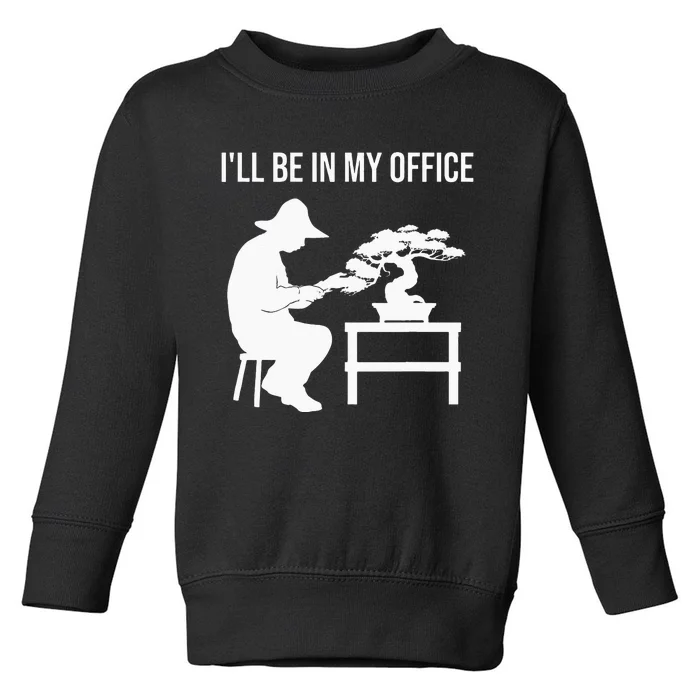 Funny Bonsai Tree Design For Men Women Japanese Gardening Toddler Sweatshirt