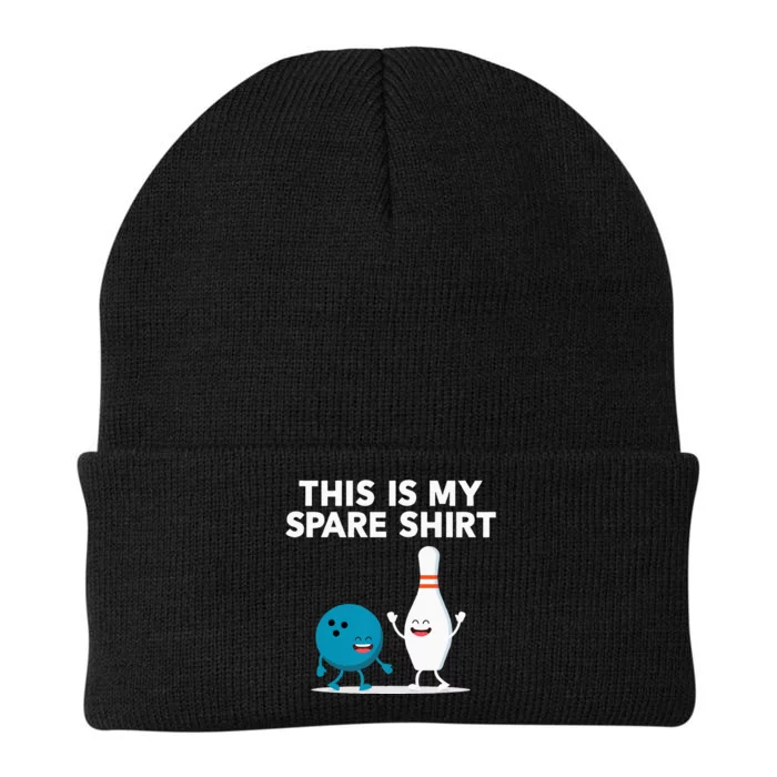 Funny Bowling Tee Spare Knit Cap Winter Beanie