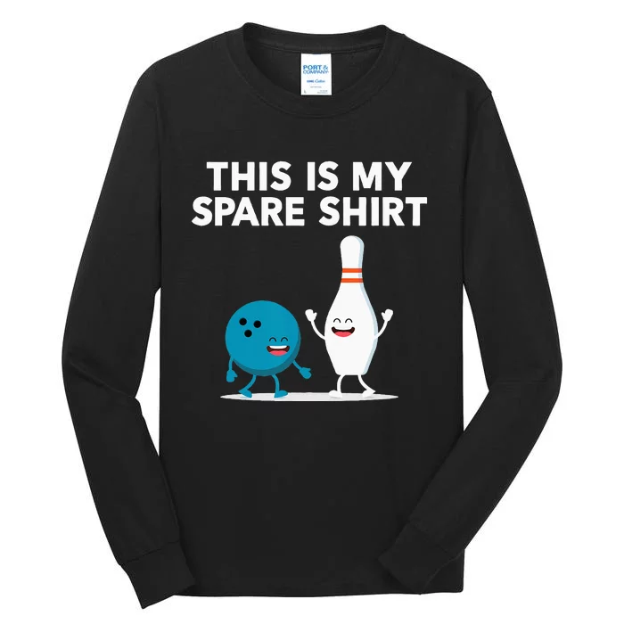 Funny Bowling Tee Spare Tall Long Sleeve T-Shirt