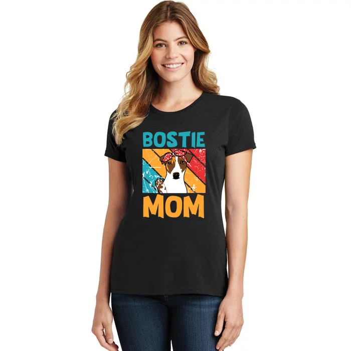 Funny Boston Terrier Mom Mother's Day Women's T-Shirt