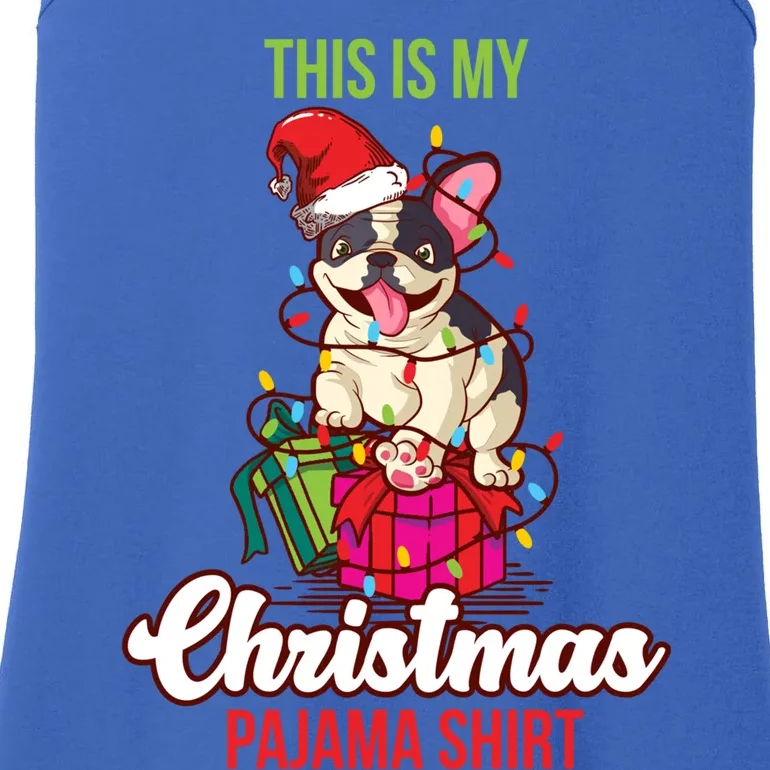 French Bulldog This Is My Christmas Pajama Cute Gift Ladies Essential Tank