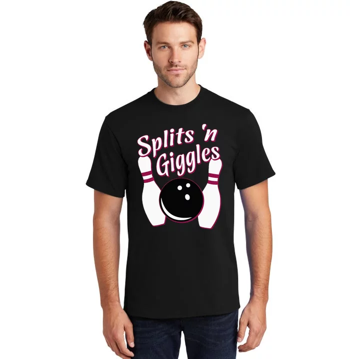 Funny Bowling Team Splits N Giggles Tall T-Shirt