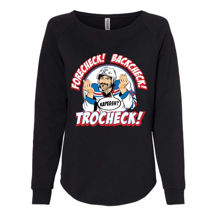 Forecheck Backcheck Trocheck Kapeesh Womens California Wash Sweatshirt