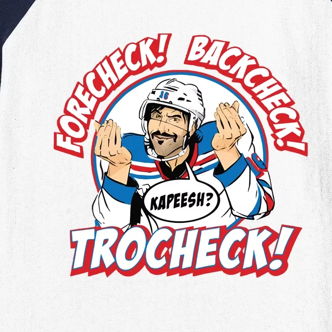 Forecheck Backcheck Trocheck Kapeesh Baseball Sleeve Shirt