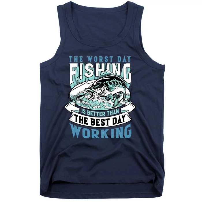 Fishing Better Than Working Tank Top