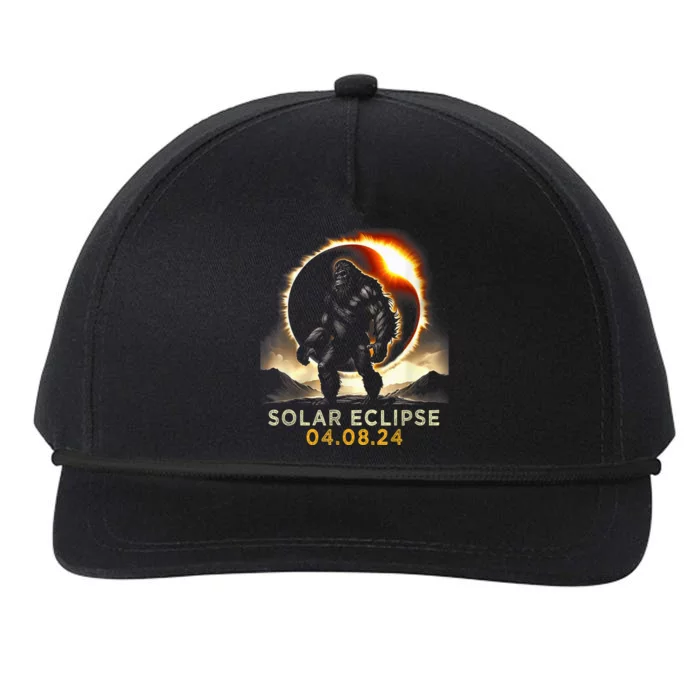 Funny Bigfoot Total Solar Eclipse 4.08.2024 Apparel Snapback Five-Panel Rope Hat