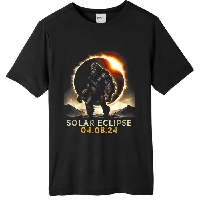 Funny Bigfoot Total Solar Eclipse 4.08.2024 Apparel ChromaSoft Performance T-Shirt