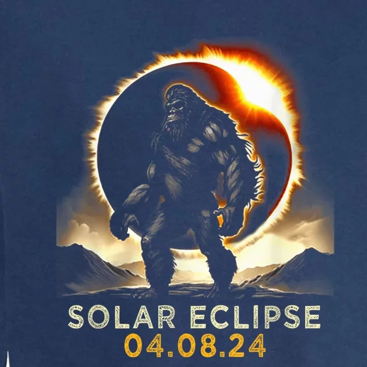 Funny Bigfoot Total Solar Eclipse 4.08.2024 Apparel Garment-Dyed Sweatshirt