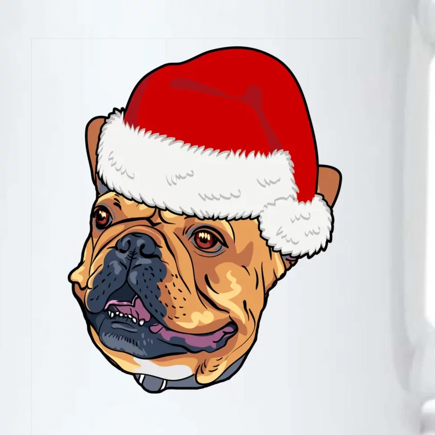 Funny Boston Terrier Bostie Dog Lover Christmas Santa Hat Gift Black Color Changing Mug