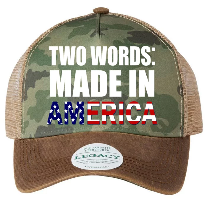 Funny Biden Two Words, Made In America Legacy Tie Dye Trucker Hat