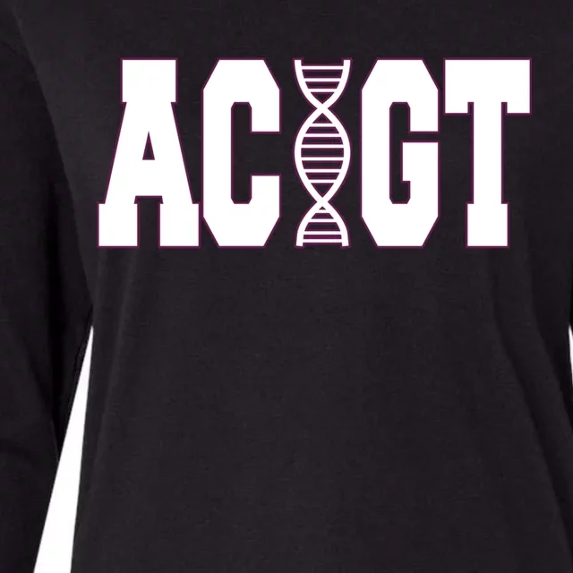 Funny Biology Teacher Science Dna Atgc Cute Gift Great Gift Womens Cotton Relaxed Long Sleeve T-Shirt