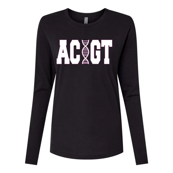 Funny Biology Teacher Science Dna Atgc Cute Gift Great Gift Womens Cotton Relaxed Long Sleeve T-Shirt