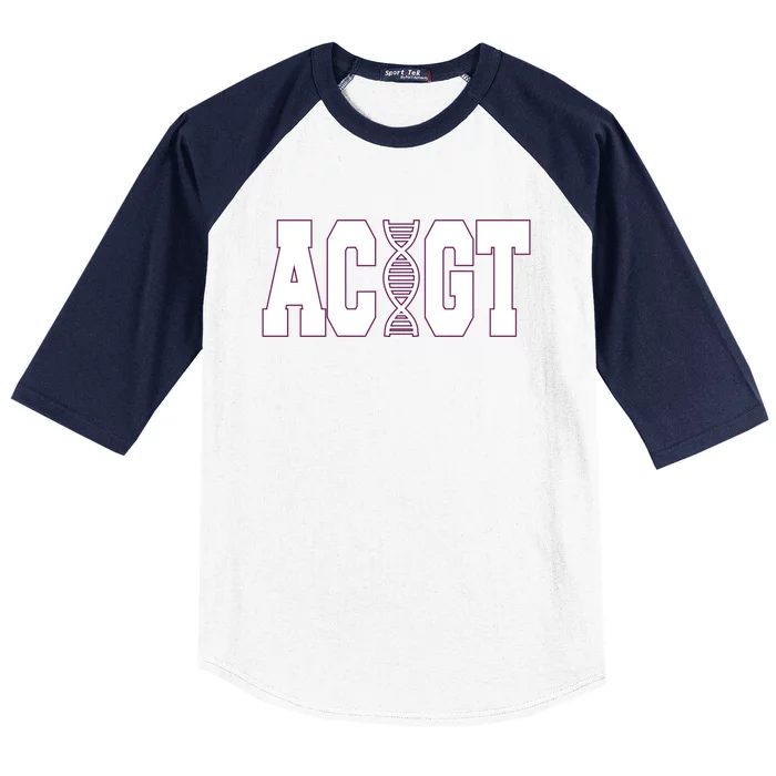 Funny Biology Teacher Science Dna Atgc Cute Gift Great Gift Baseball Sleeve Shirt