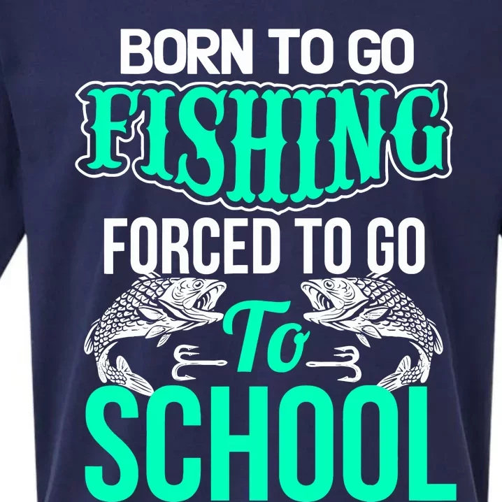 Funny Born To Go Fishing Bass Fish Fisherman Boy Sueded Cloud Jersey T-Shirt