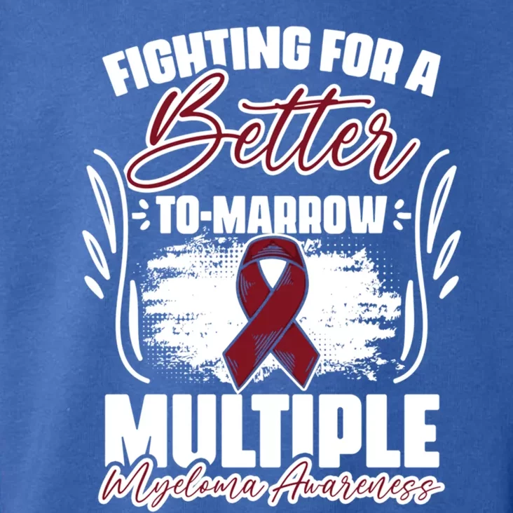 Fighting Better Tomarrow Support Multiple Myeloma Survivor Gift Toddler Hoodie