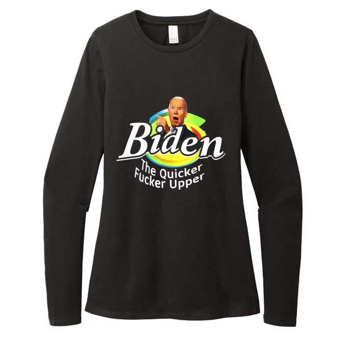 Funny Biden The Quicker Fer Upper Womens CVC Long Sleeve Shirt