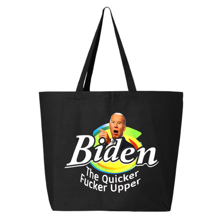 Funny Biden The Quicker Fer Upper 25L Jumbo Tote