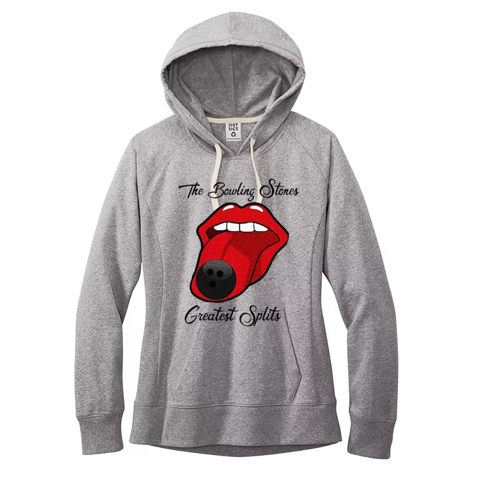 Funny Bowling The Bowling Stones Design Women's Fleece Hoodie