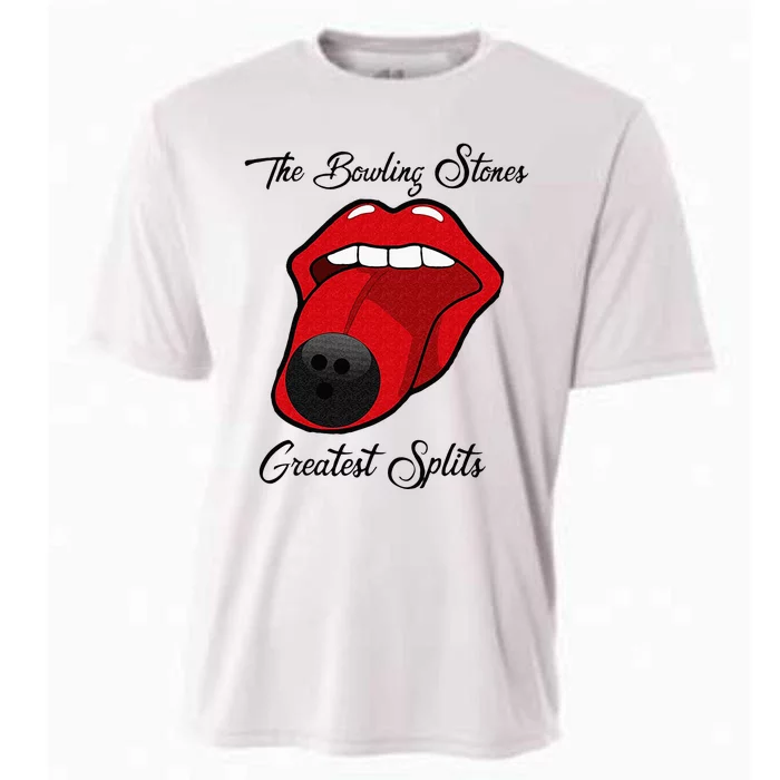 Funny Bowling The Bowling Stones Design Cooling Performance Crew T-Shirt