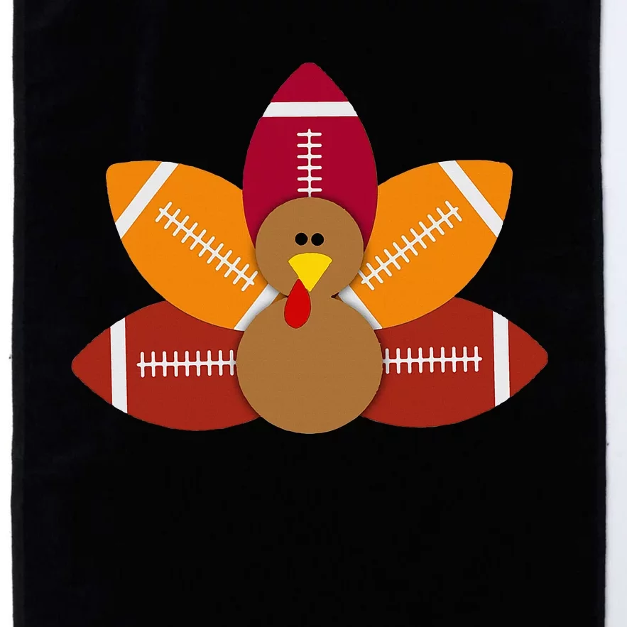 Funny Baby Turkey And Football Balls Sport Lovers Platinum Collection Golf Towel