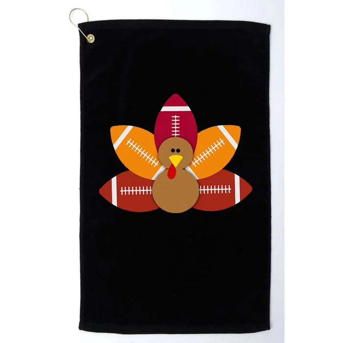 Funny Baby Turkey And Football Balls Sport Lovers Platinum Collection Golf Towel