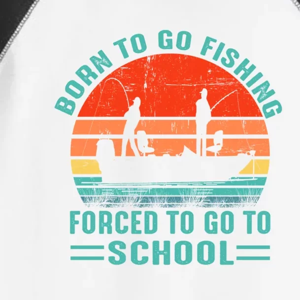 Funny Born To Go Fishing Bass Fish Fisherman Gift Toddler Fine Jersey T-Shirt