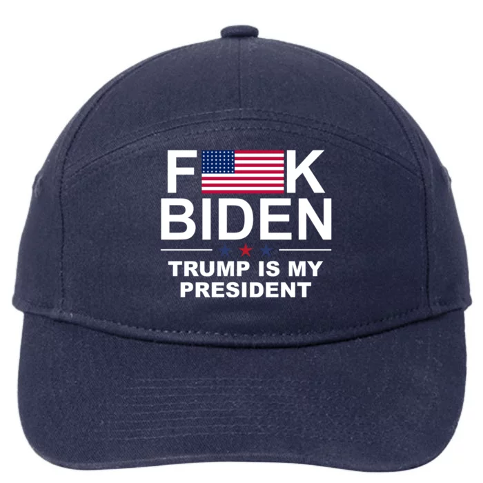 Fuck Biden Trump Is My President 7-Panel Snapback Hat